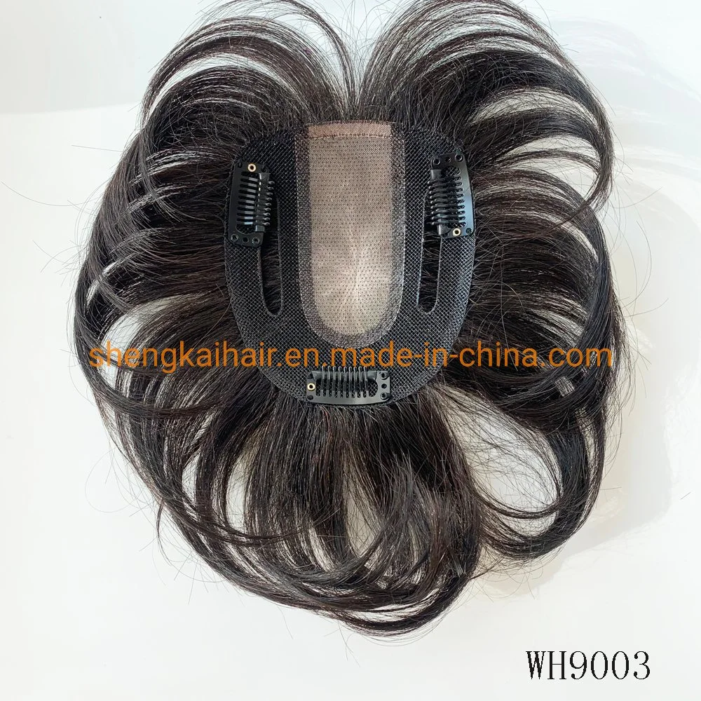 Wholesale Premium Full Handtied Human Hair Synthetic Hair Pieces for Women