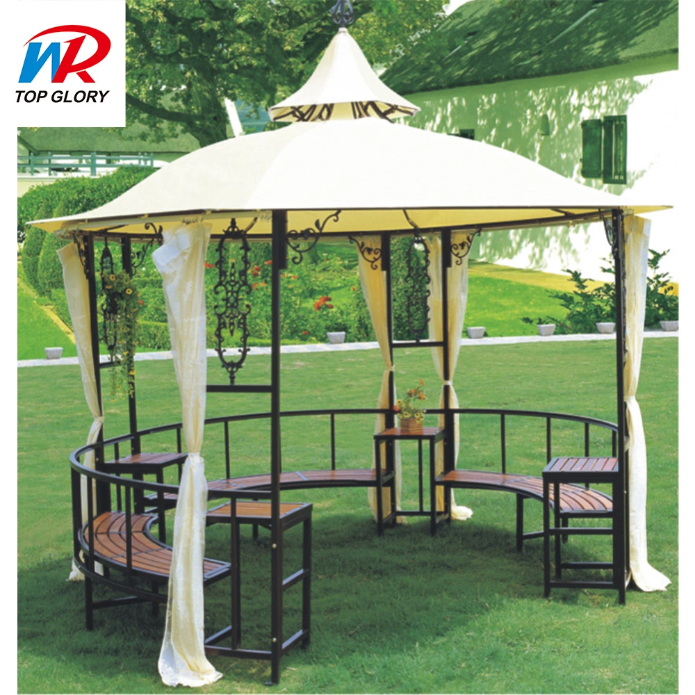 Jardín de aluminio Pérgola Gazebo impermeable