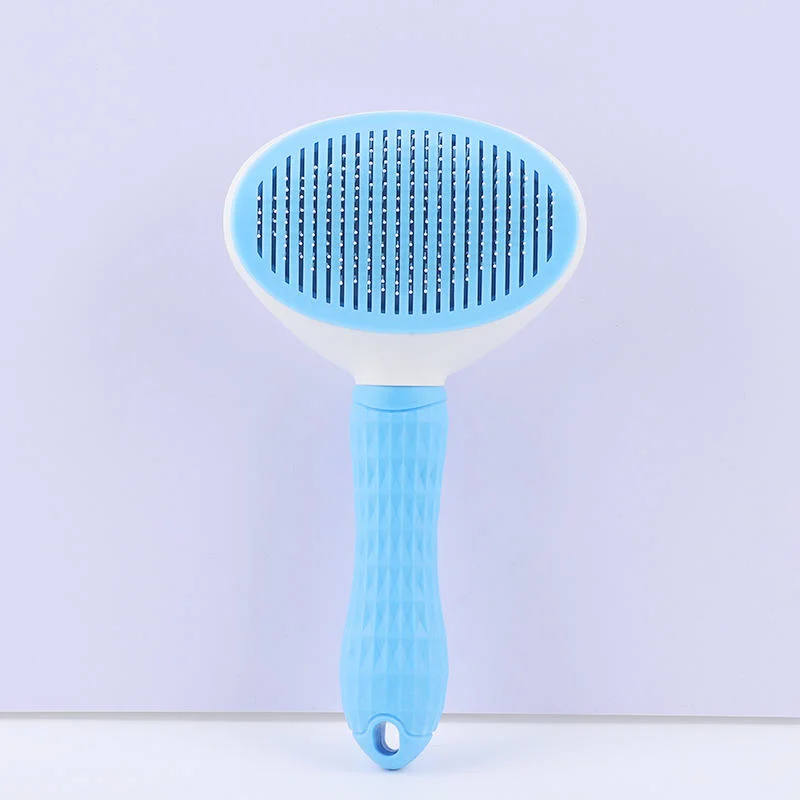 Multicolor Plastic Deshedding Cat Horse Hair Remover Fur Dog Massage Pet Brush