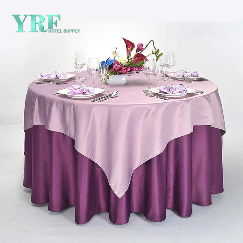 High quality/High cost performance  Wedding Banquet Fancy 120/132inch Round Table Clothes