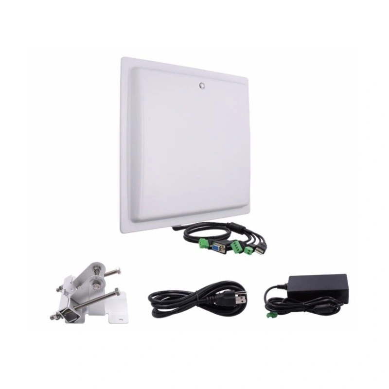 Long Range RFID Reader Integrated UHF 12dBi Antenna RS232 for Car Parking Access Control