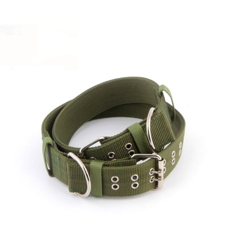 Factory Direct Sale Nylon Dog Collar with Metal Buckle