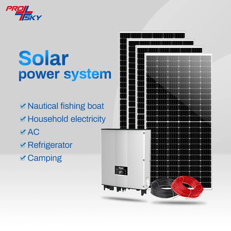 الطاقة الشمسية Prosky Solar Power Plant طاقة شمسية 5 كيلو واط 3 كيلو واط على الشبكة سعر نظام الطاقة