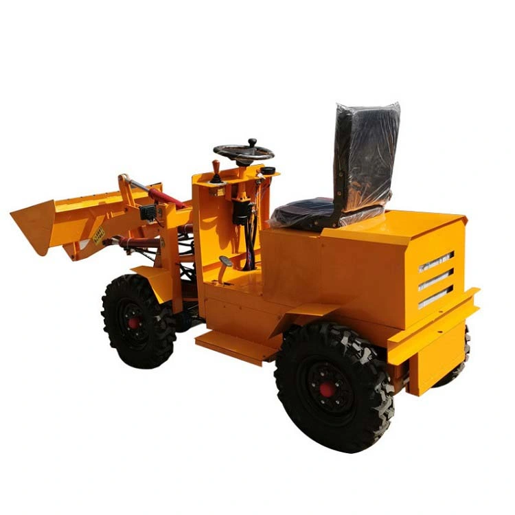 Four Wheel Drive Skid Steer Loader 400 Kg Track Front Wheel Loader