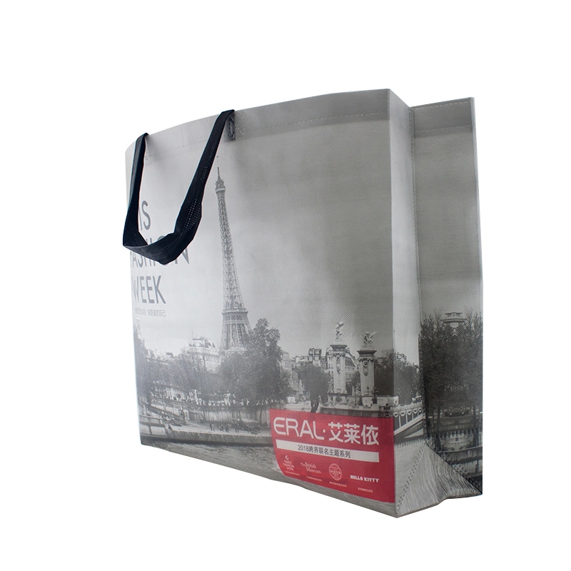 Black White Photo Gray Pattern Cowboy Style Jeans Packing Non Woven Bag