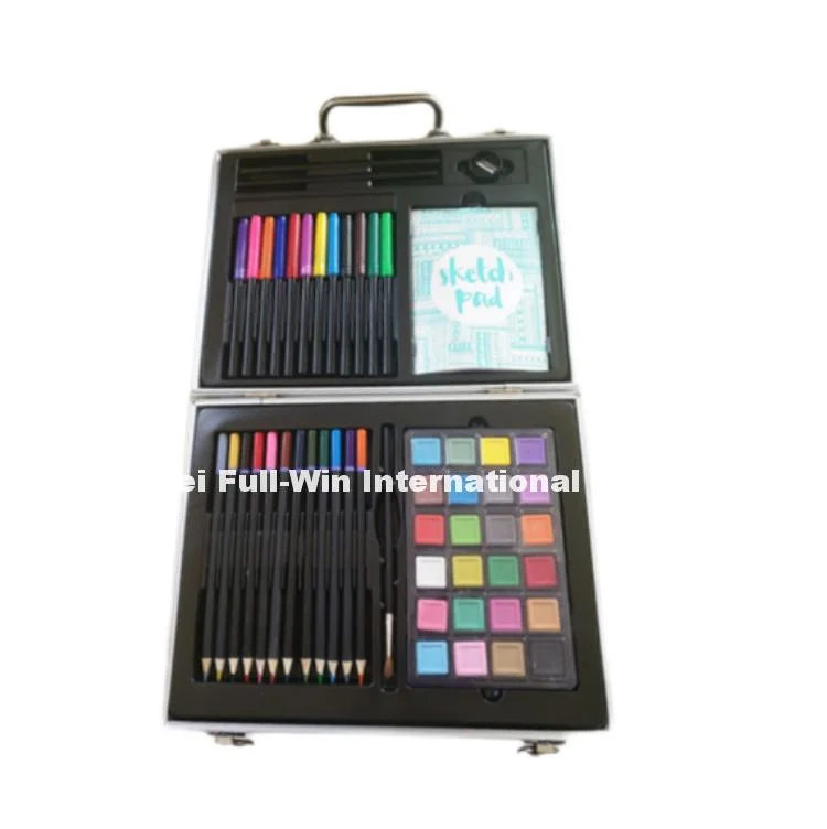 53 PCS Navidad Regalo Artes y Artesanía suministros de arte conjunto 145 PCS con caja de aluminio portátil