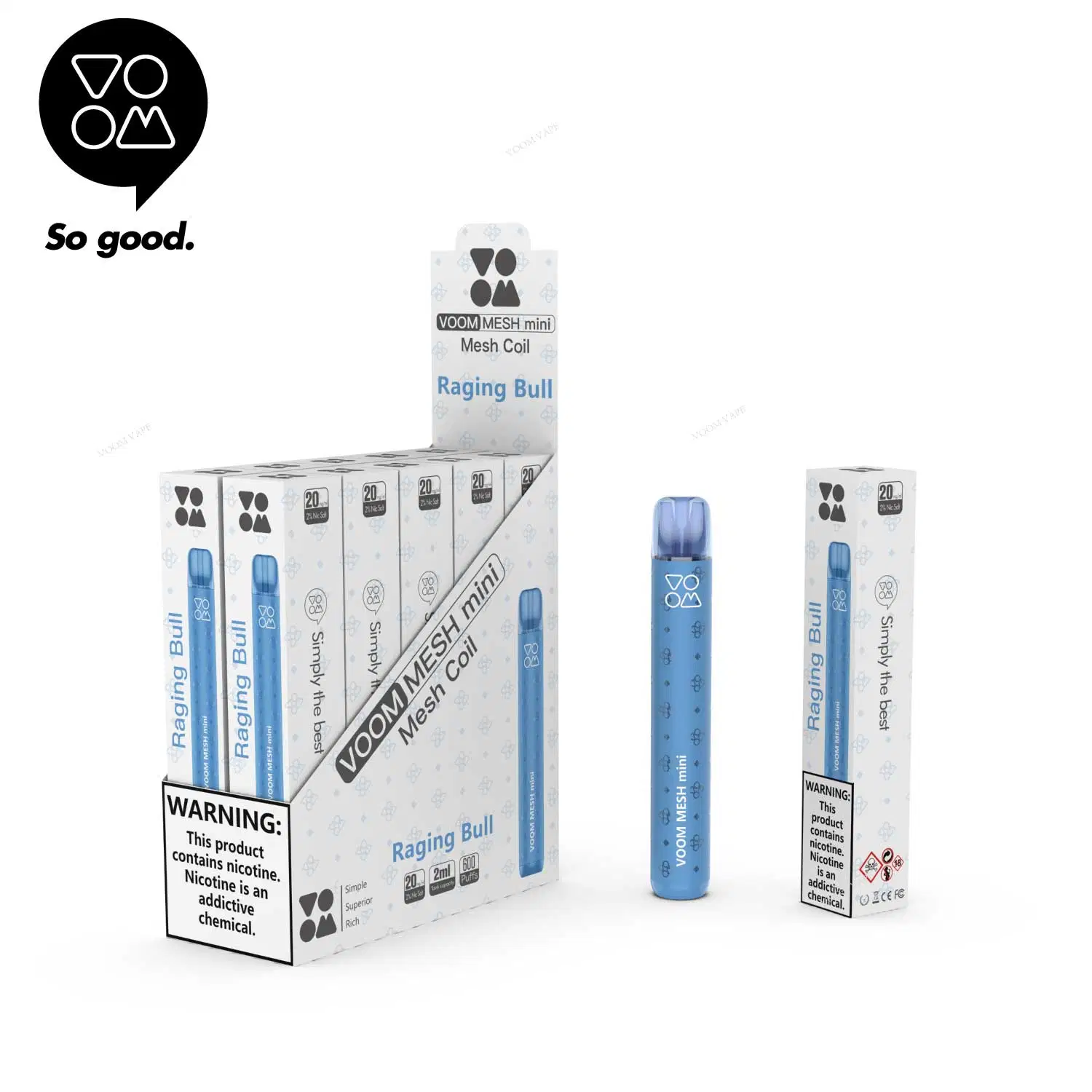 Voom mesh Mini 800 Puffs grossiste Allemagne Espagne rechargeable E Meilleur prix GIGP arôme de fruits stylo électronique jetable Vape