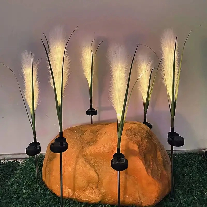 Nuevo feriado festivo Gobos decorativas de Navidad Artificial Césped caliente al aire libre LED luces Reed