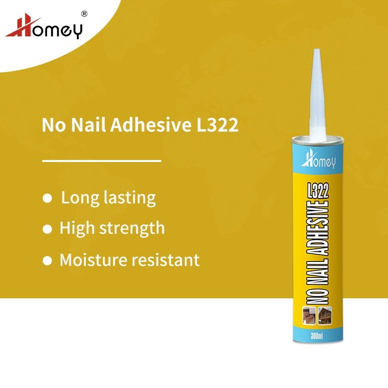 Homey Beige Acrylic No More Nail Fast Cure Construction Adhesive