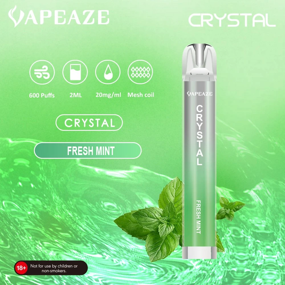 Crystal Vape Pen 2ml 900 Puff: Netzspule, E-Zigarette, Custom Nikotin