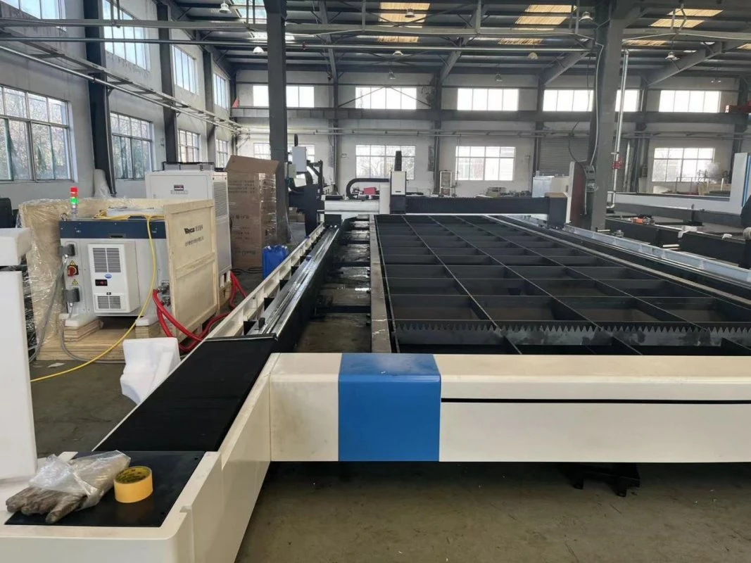 12kw 20kw Ground Rail Gantry Laser Cutting Machine