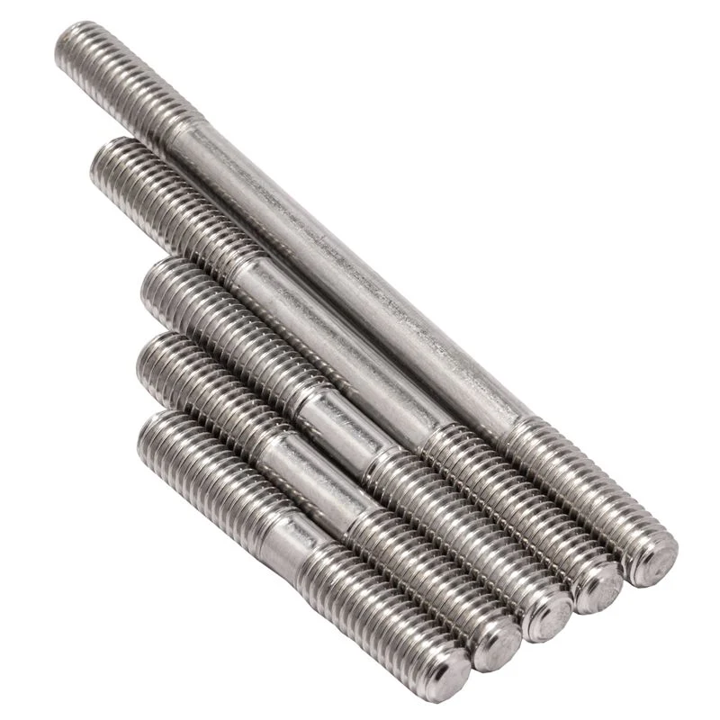 Petrochemical Fasteners S2205 S2507 Non Standard Stainless Steel Double End Stud Bolt Threaded Rod