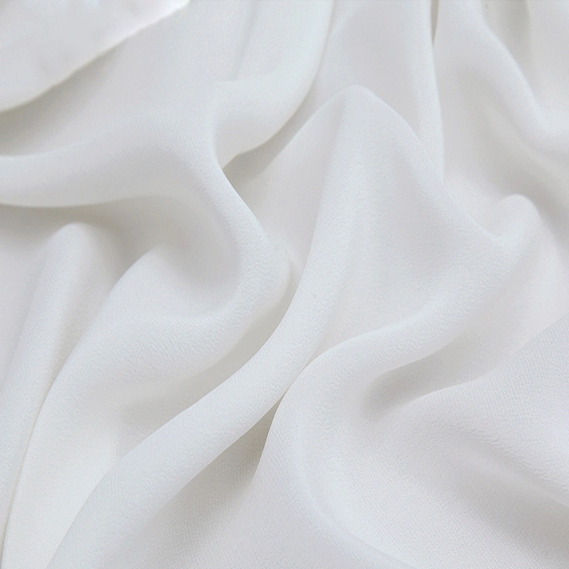 Silk Fabric 100% Silk 16mm, 114cm Crepe De Chine White Fabric by The Yard for Dyeing