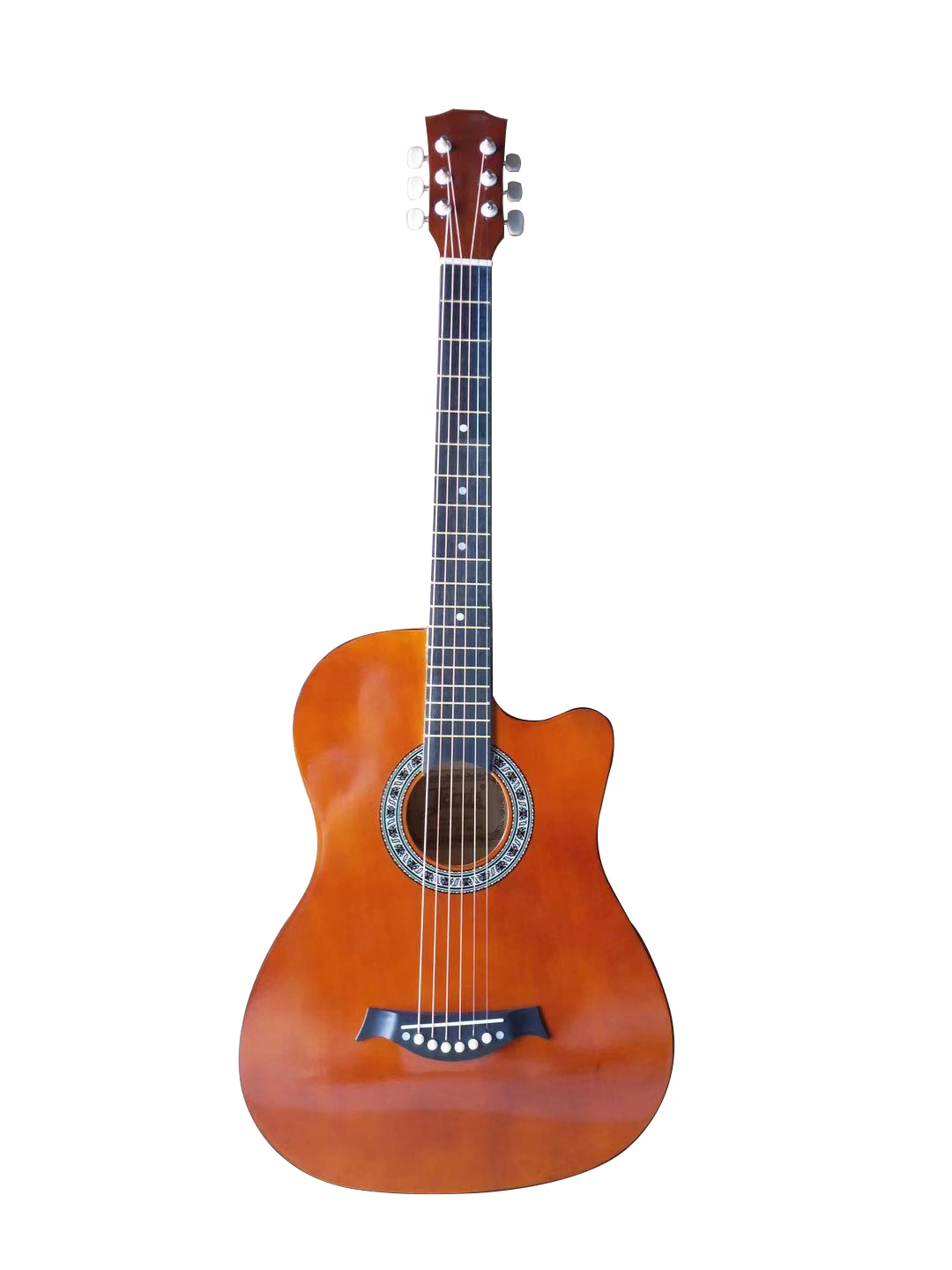 Precio al por mayor de 38 pulgadas barato Folk &amp; Guitarra acústica para principiantes