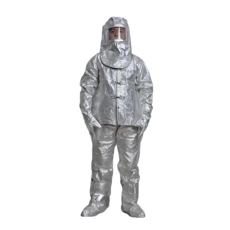 Vêtements de protection résistants au feu en aluminium, combinaison ignifuge.