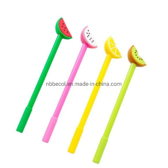 Cute Fresh Fruit Slice Shape Gel Pen Black Gel Ink Pen