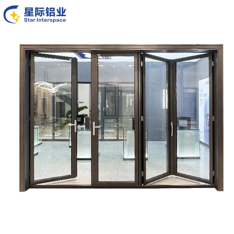 Customizable Sound Proof Aluminium French/Casement/Hinged Door Factory, 24mm Double Glass Assembled Villa Aluminum Door