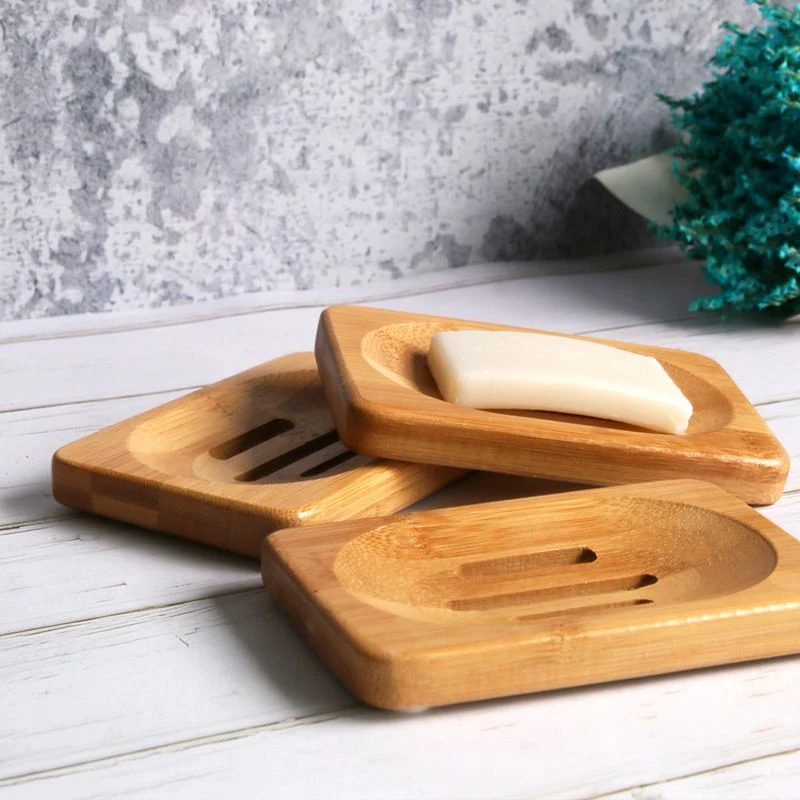 Natural Bamboo Soap Dish New Portable Bamboo Soap Dish