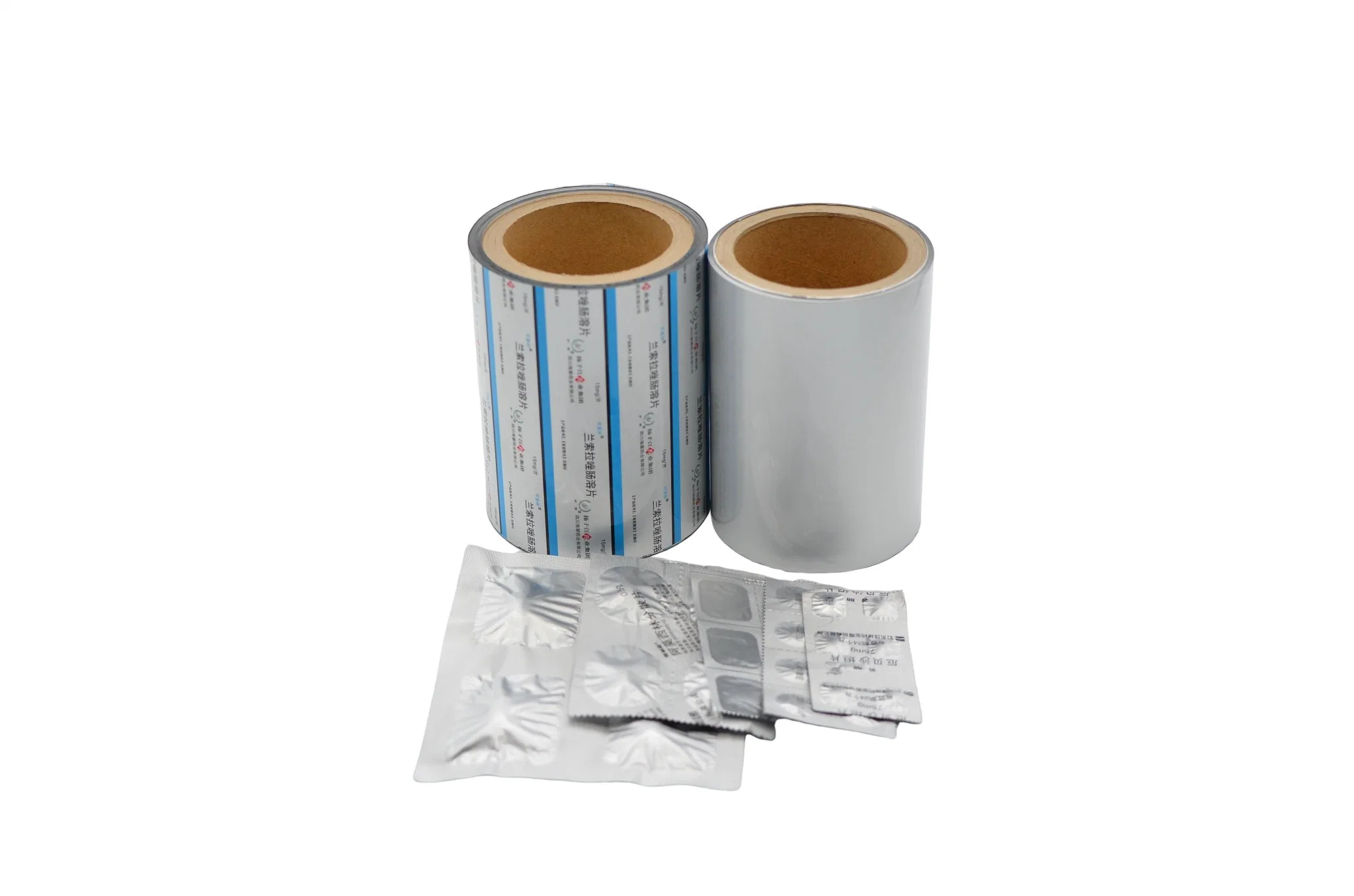 Medicina de embalaje para la industria farmacéutica Corte fácil laminación tira de aluminio Uso de papel de aluminio farmacéutico