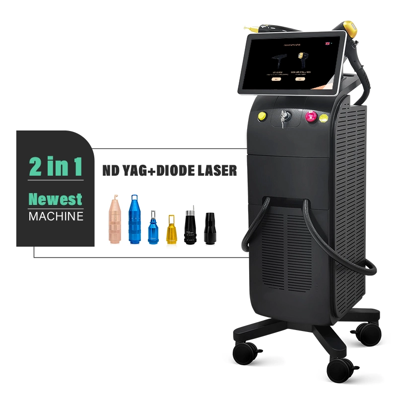 New Diode Laser Hair Removal ND YAG Laser Tattoo Removal Machine