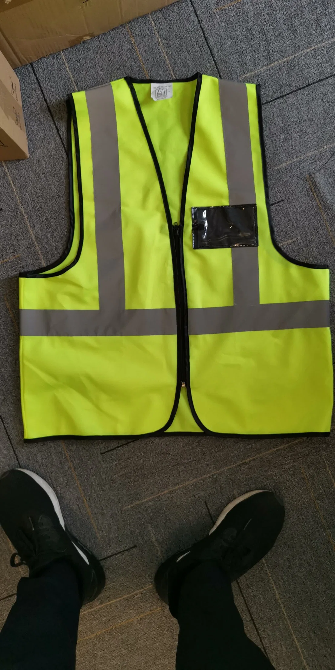 CE En20471 High Vis Pink Reflective Vest Safety Jacket with Pocket PPE Safety Equipment