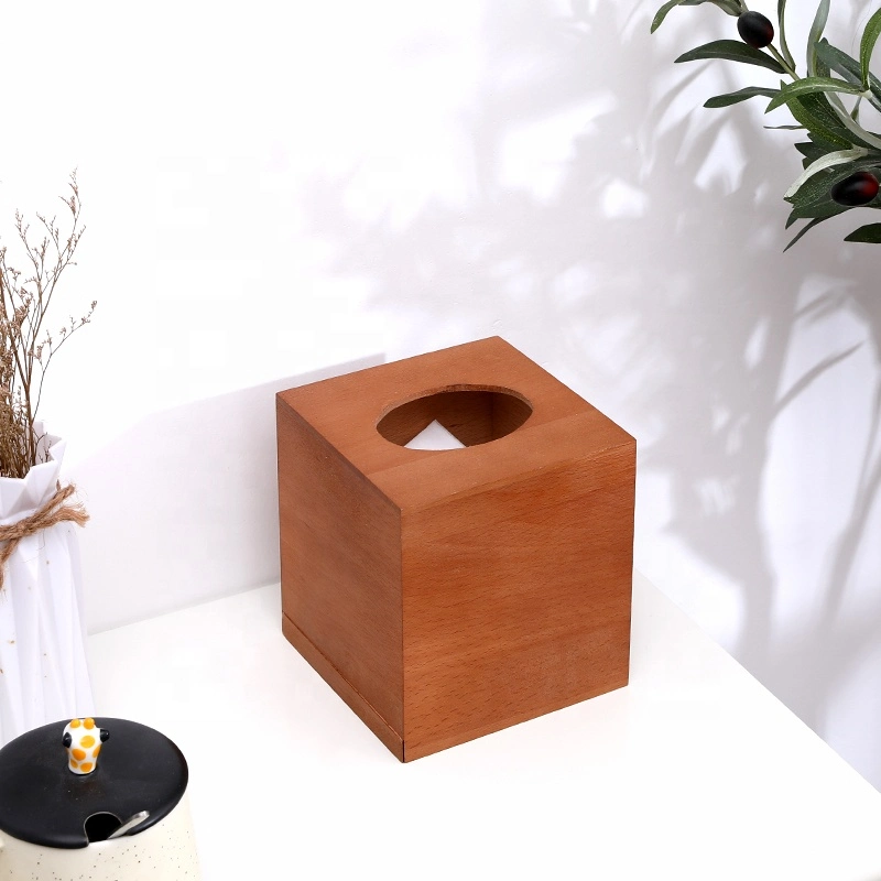 Customization Eco-Friendly Printed Wooden/Wood High Tissue Box