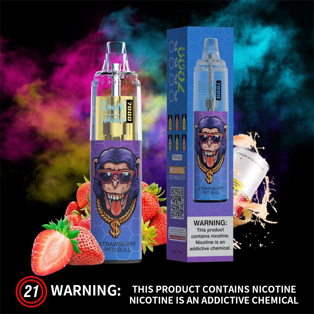 VAPE recargable E desechable E cigarrillos Puffs Fumot Randm Tornado 7000 Puff VAPE Pod System