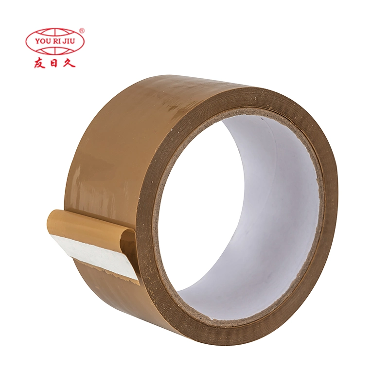 Yourijiu Colorful Brown Packing Self Adhesive Waterproof Electrical Insulation Backing Tape for Carton Sealing Print Brand Logo BOPP Jumbo Roll