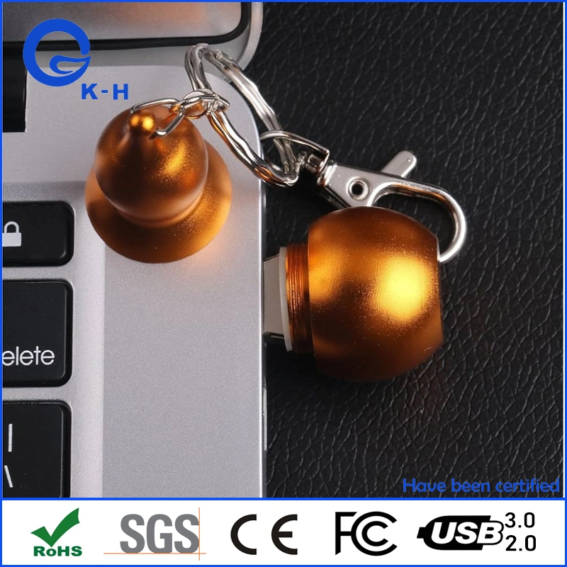 Metal Gourd Shape USB Flash 16GB Memory Disk for Company Gift