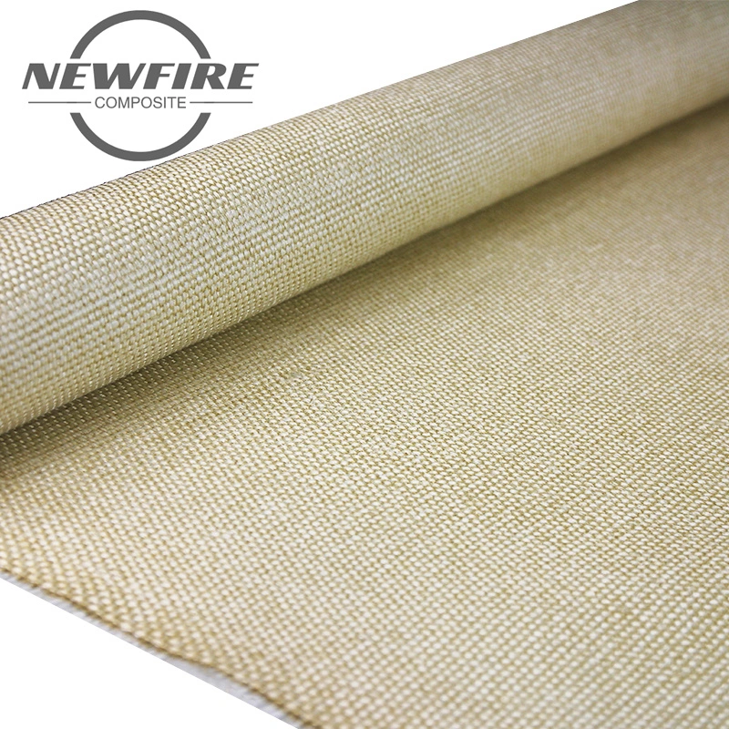 High Quality Fiberglass Mesh Vermiculite Coated Fiberglass Cloth High Temperature Resistance Thermal Insulation Vermiculite Coated Fabric