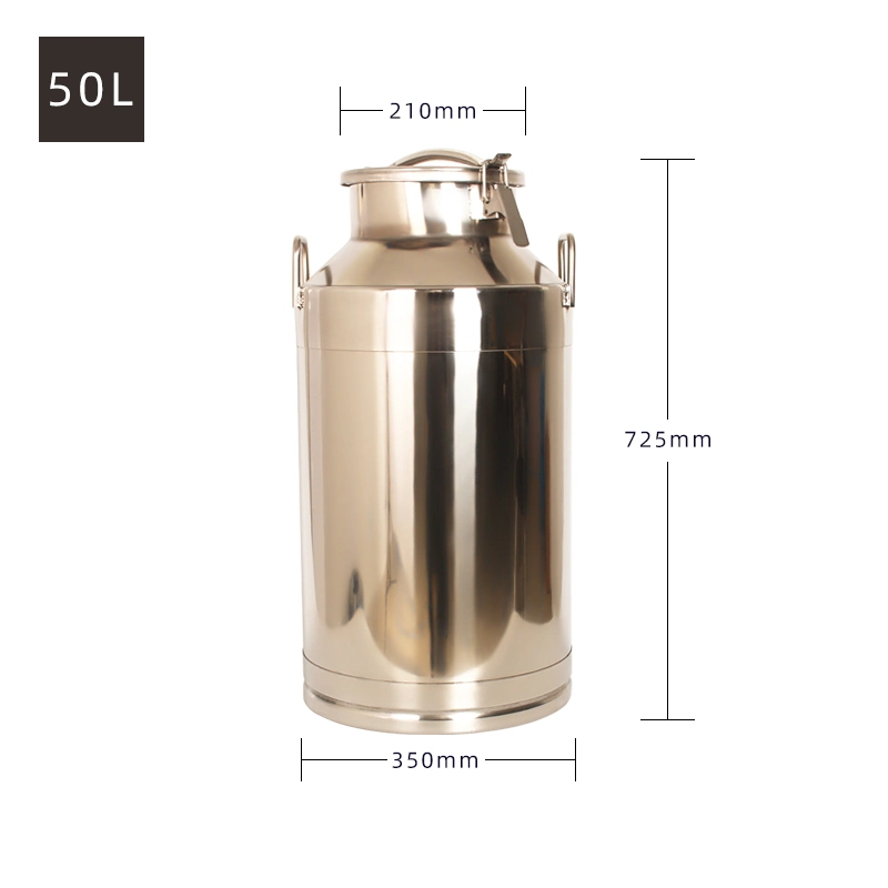 50L Lebensmittelqualität SS304 Milchbehälter Milchtransportbehälter