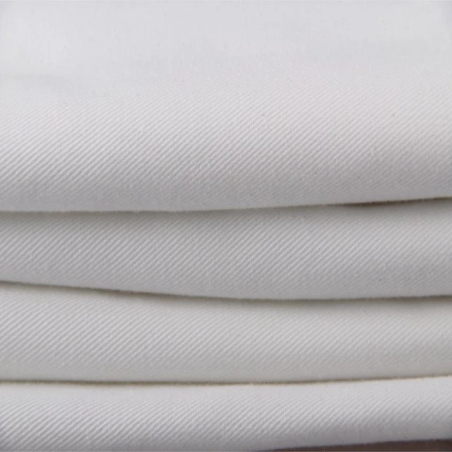 Liso personalizado 60%algodón 37%poliéster 3%tela uniforme de la escuela de Spandex