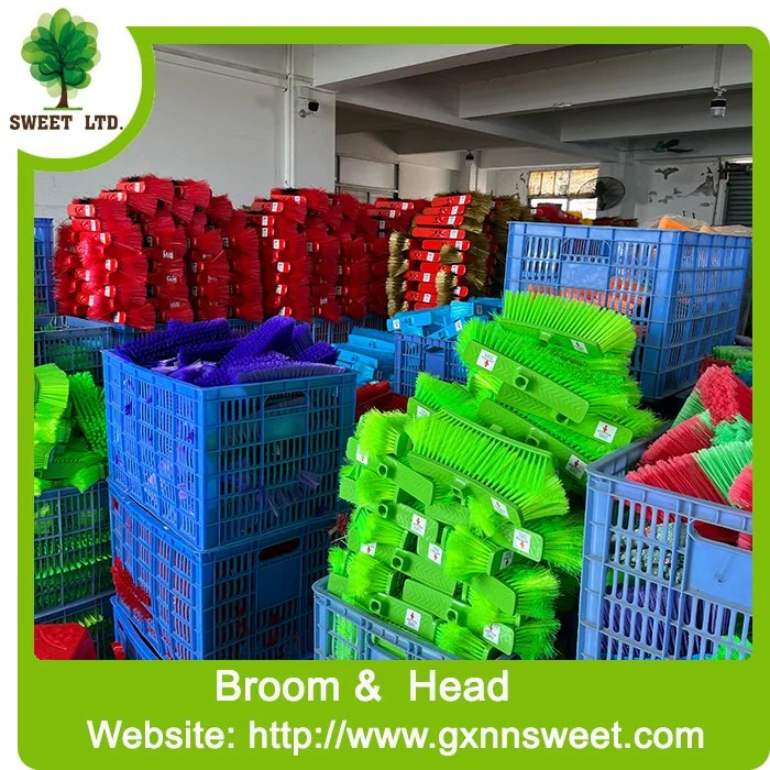 Plastic Broom Low Price Good Quality Italian Balai Brosse Scopa Brush Discount Head Outdoor Food Pet Feature Stick Eco Material