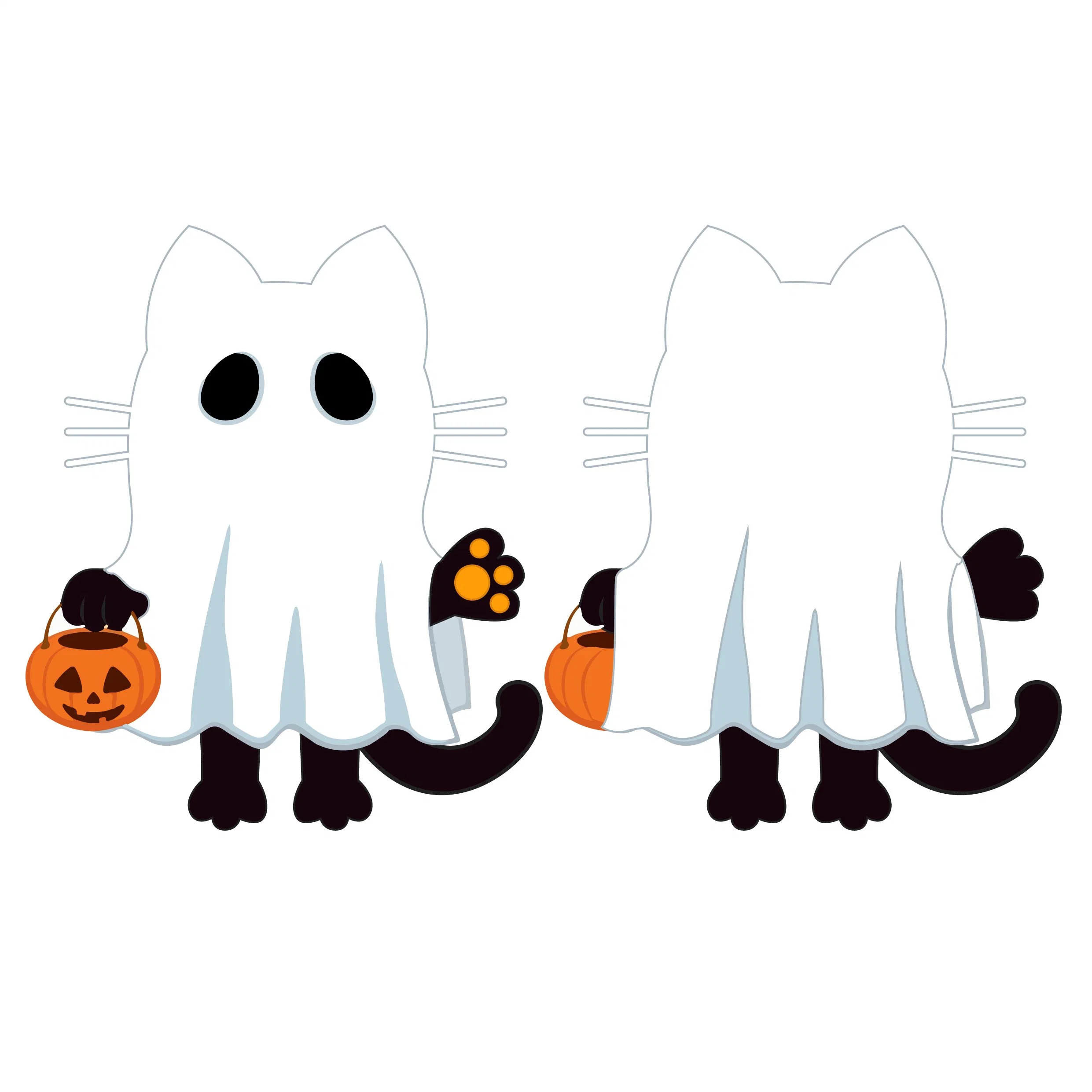 Cadeaux pour chat peluche doux spécial Halloween pour enfant Jouets