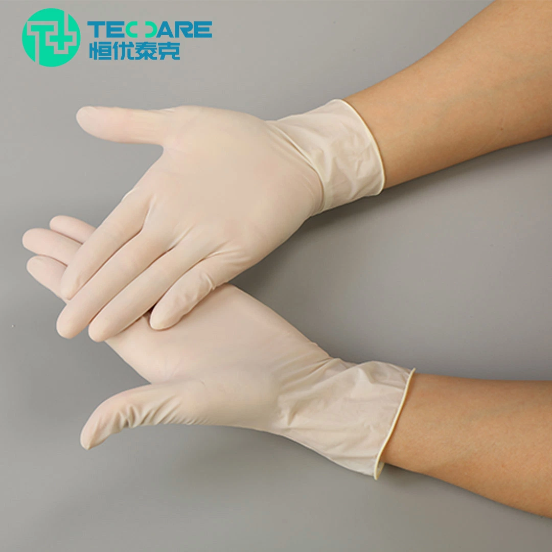 Factory Wholesale/Supplier Disposable Rubber Examination Glove Latex Work Gloves