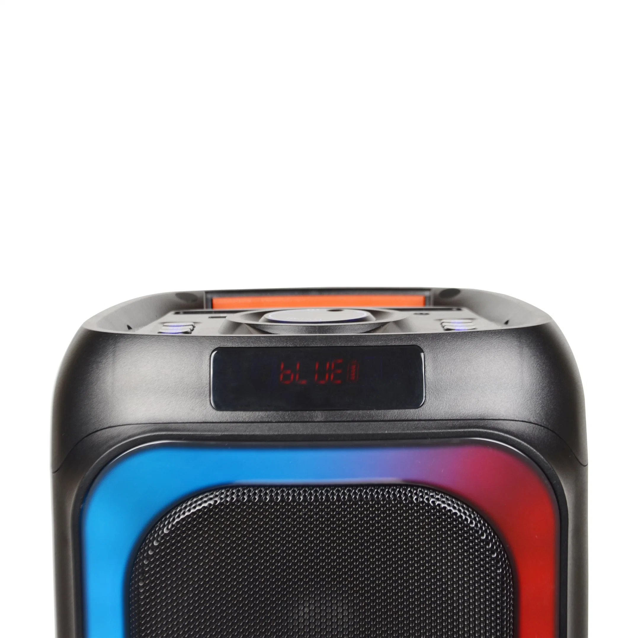 Home Radio DJ Sound Box Bass Portable Bt Woofer Speakers Party Box Karaoke Disco Flashing Light Trolley Speaker