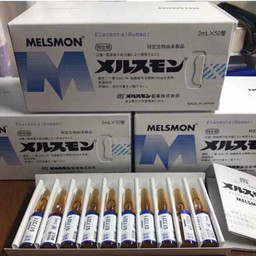 Jbp Original Brand Curacen Laennec Placenta Planetbio Laennec Melsmon Human Placenta (50 ampules) From Jbp Japan Whitening Products for Mesotherapy Skin Care