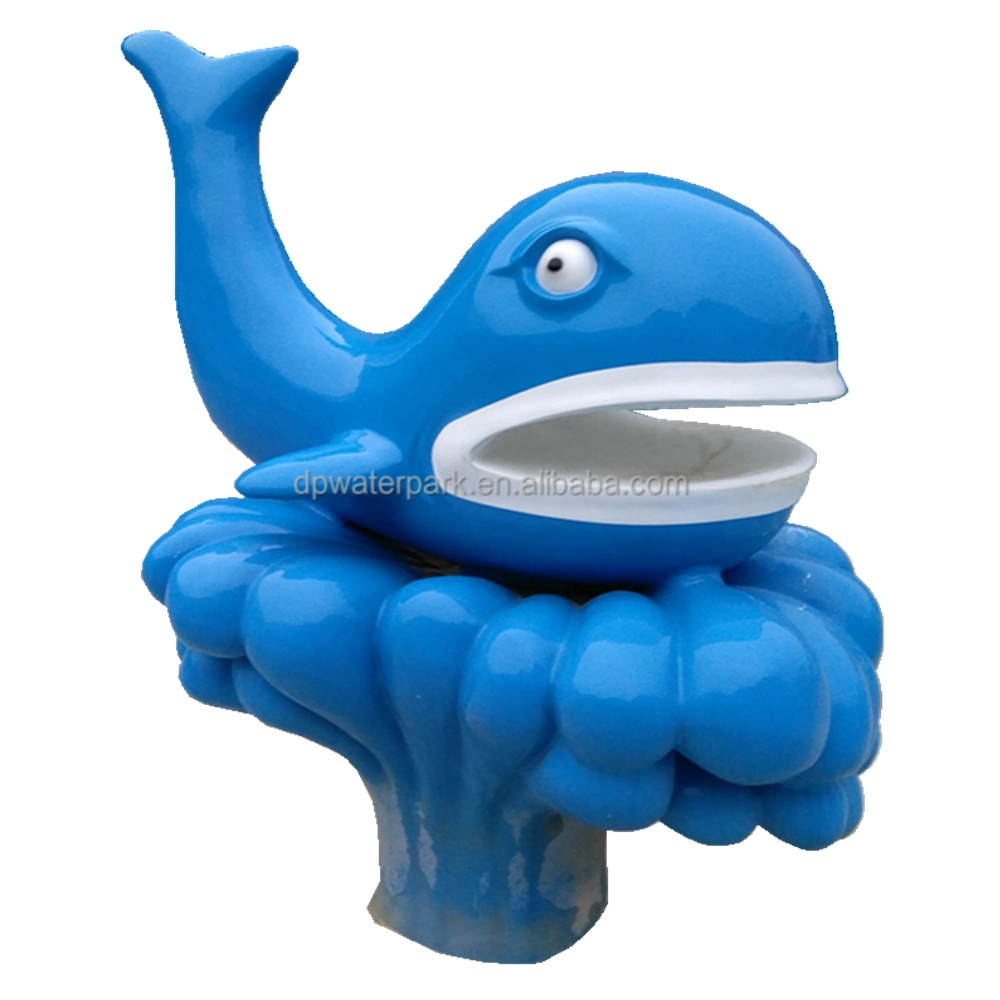 Custom Commercial Swimming Pool Equipment Outdoor Water Park Whale Modeling Sprinkler Toys