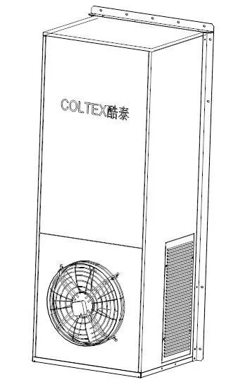 17,5kw sistema de gestión térmica de la batería/contenedor de Bess refrigeración de la solución Aire cuadro Acondicionador 60kbtu