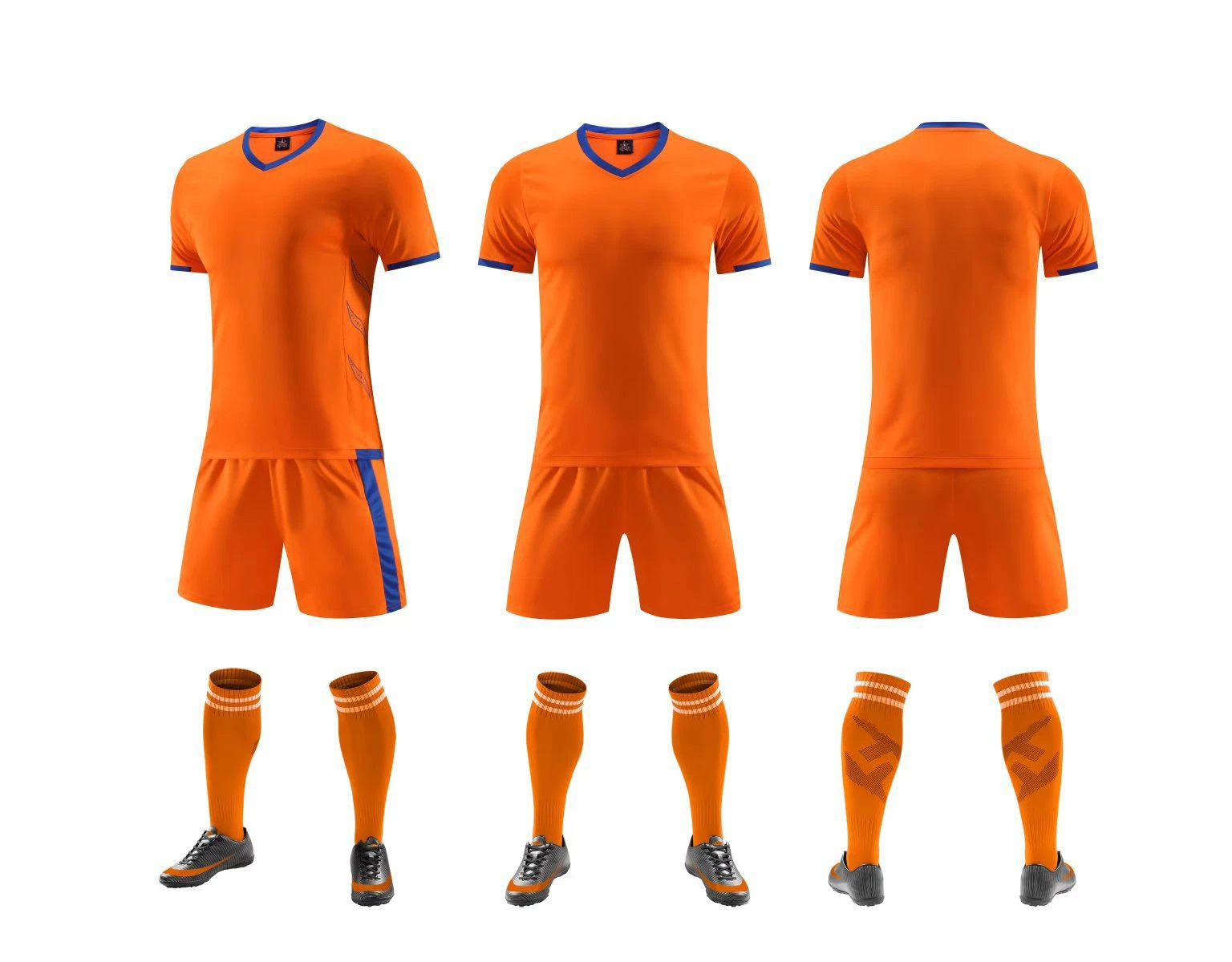 Wholesale/Supplier Football Jersey Set Sweat-Absorbing Breathable Match Suit Student Class Uniform Adult Children Football Clothes DIY Number