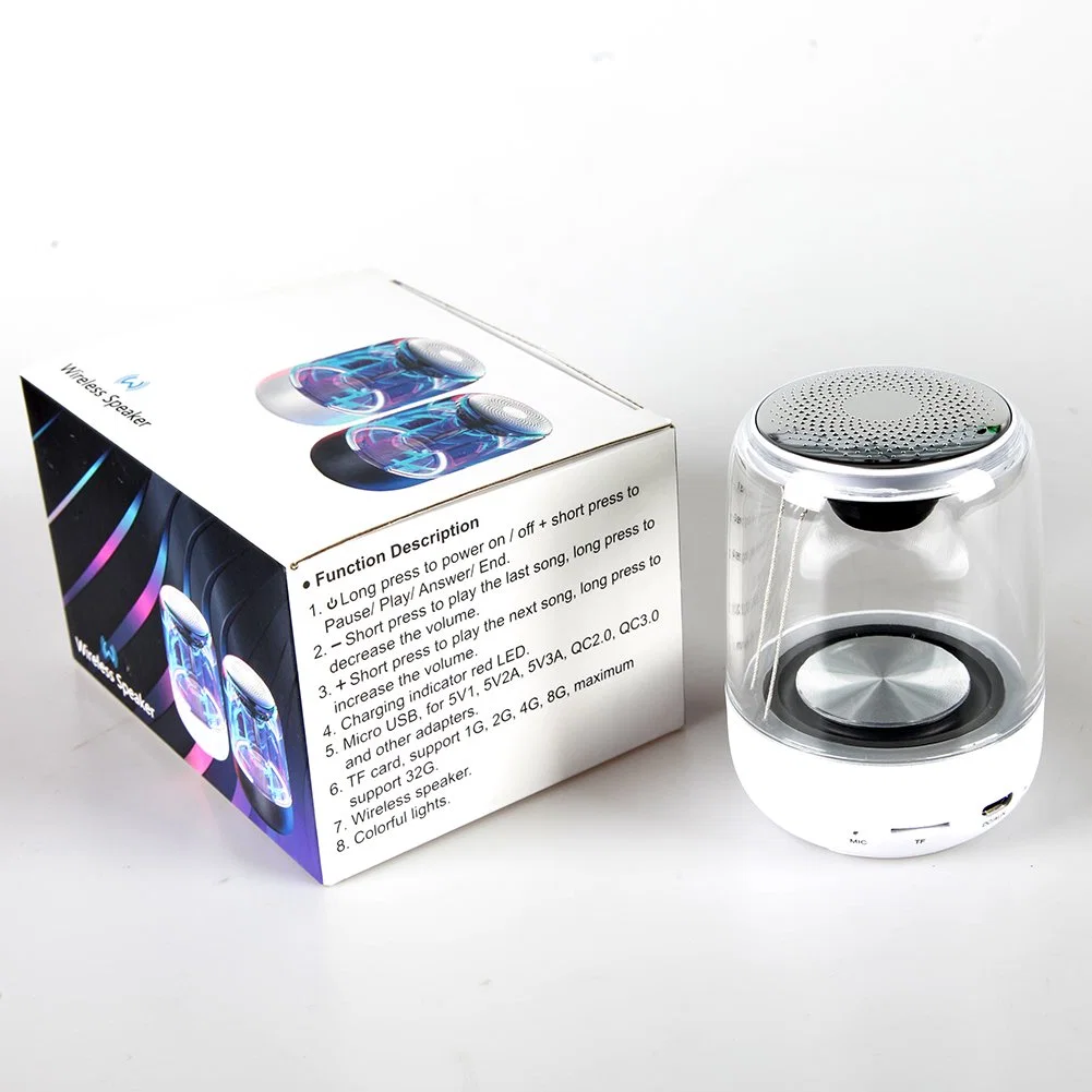 Yichen New Design Bluetooth Wireless Speaker with LED Color Changing Light