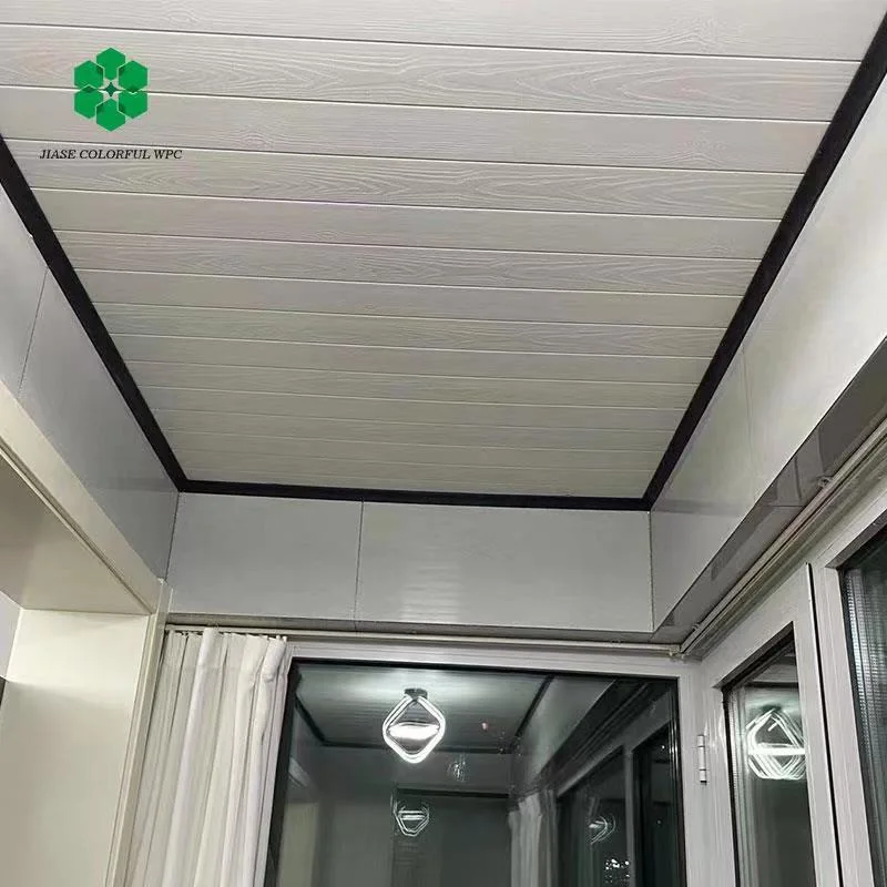 Interior Suspended PVC Ceiling Board, Decorative WPC Wood Plastic Composite Ceiling Tube
