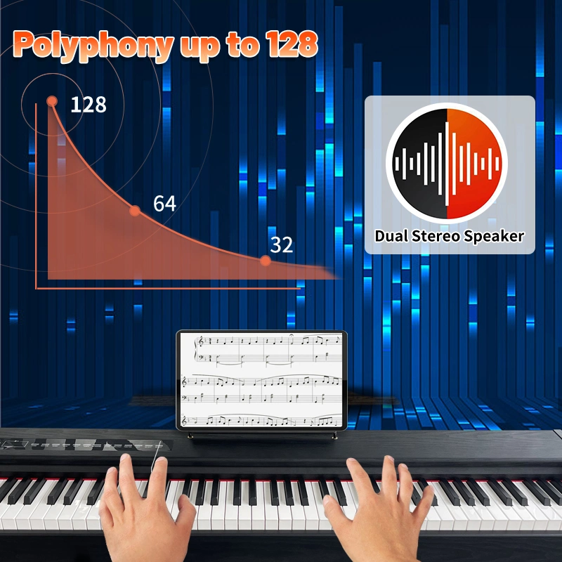 Electronic Piano Piano eléctrico para las ventas de clave 88 de martillo