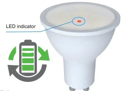 Großer Strahlwinkel 120 Grad LED GU10 MR16 dimmbarer Spot Licht mit 3 Stunden Notlicht