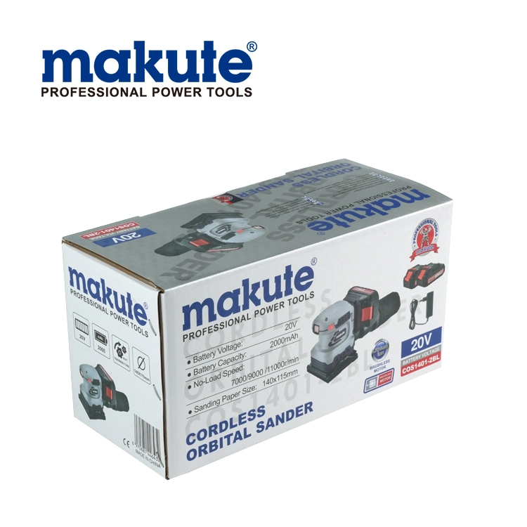 Makute 20V kleine Handheld Detail Elektrische schnurlose Orbital Sander für Türen mit Staubabsaugung