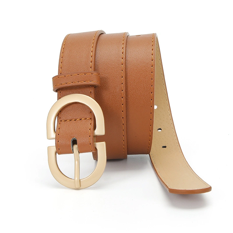 Korean Version of The New Women&prime; S Belt Trendy Coat Belt Women&prime; S Simple Buckle Waist PU Leather Belt Wholesale/Supplier