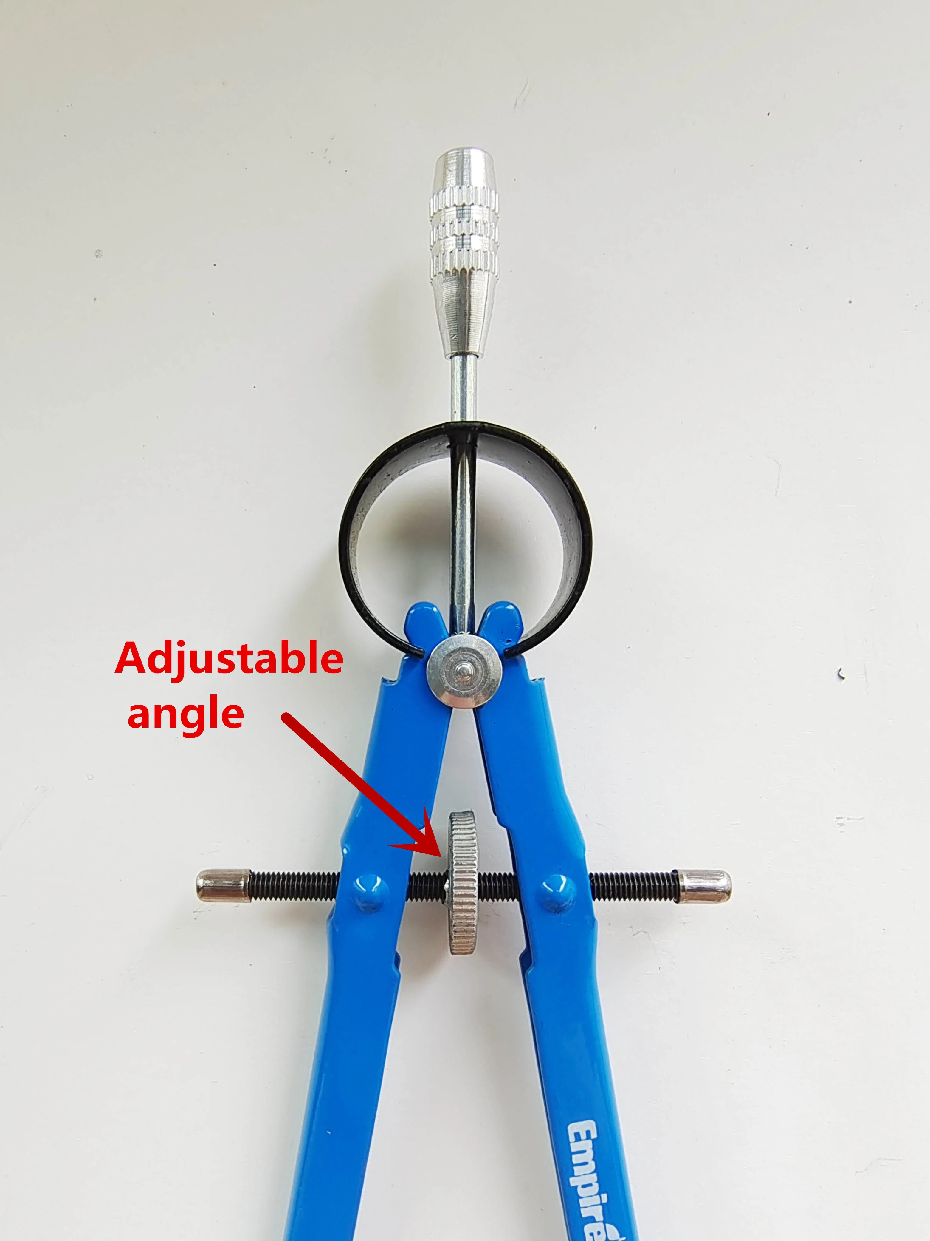 Metal Drafting Spring Bow Compass with Wheel