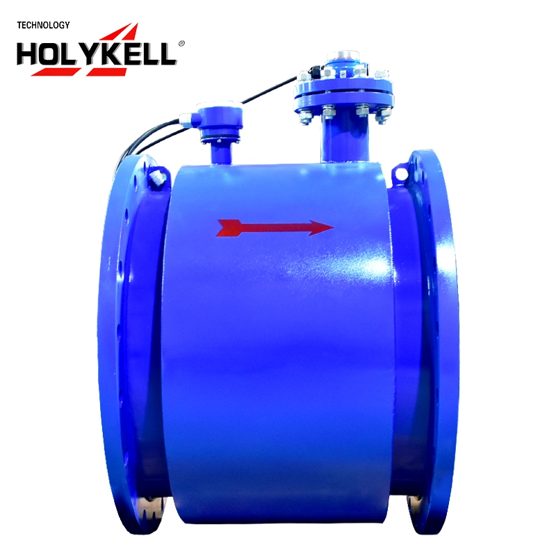 Holykell DN200 la calidad de alta precisión Non-Full Ss tubo medidor de flujo electromagnético Digital