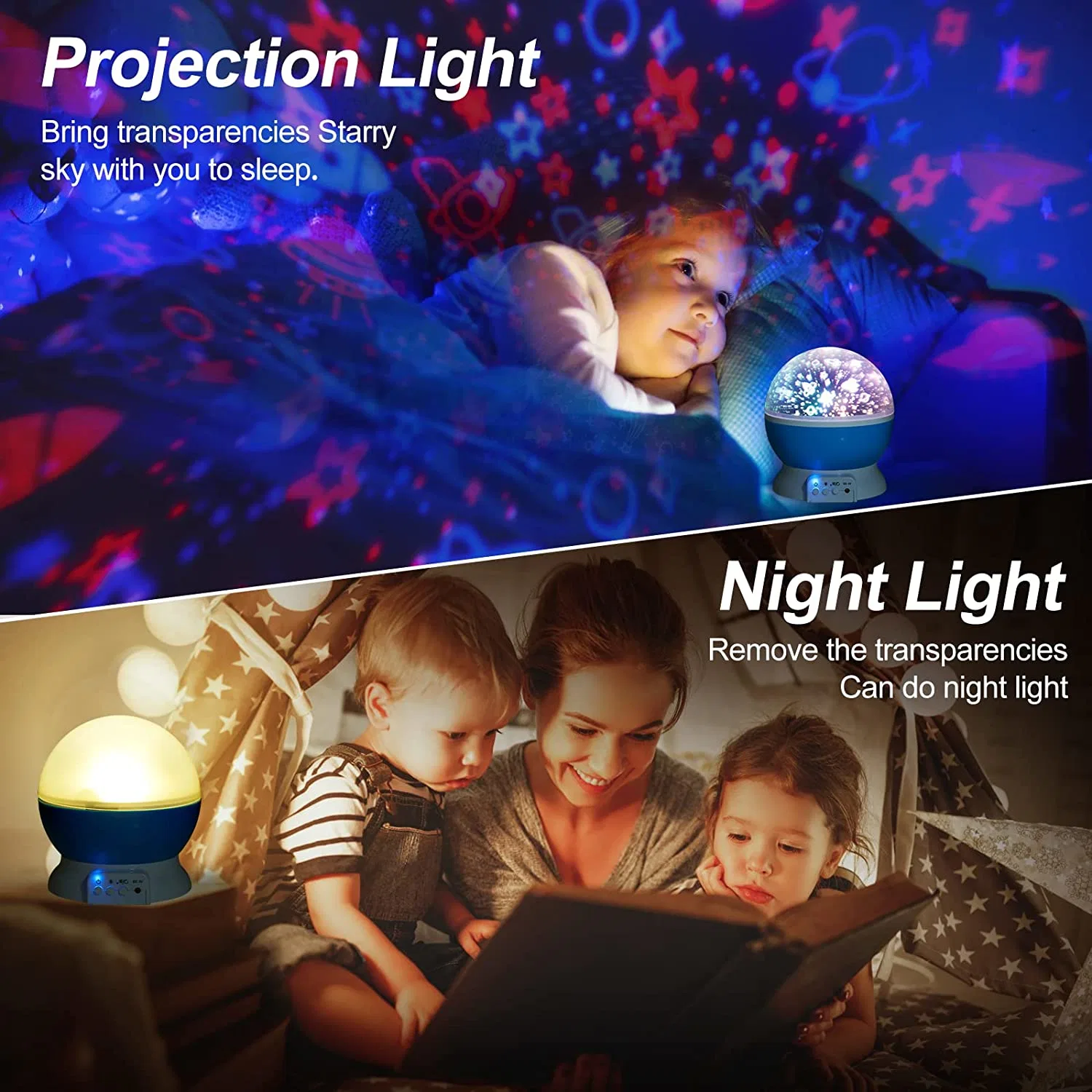 Kids Star Night Light with Remote Party Decorations