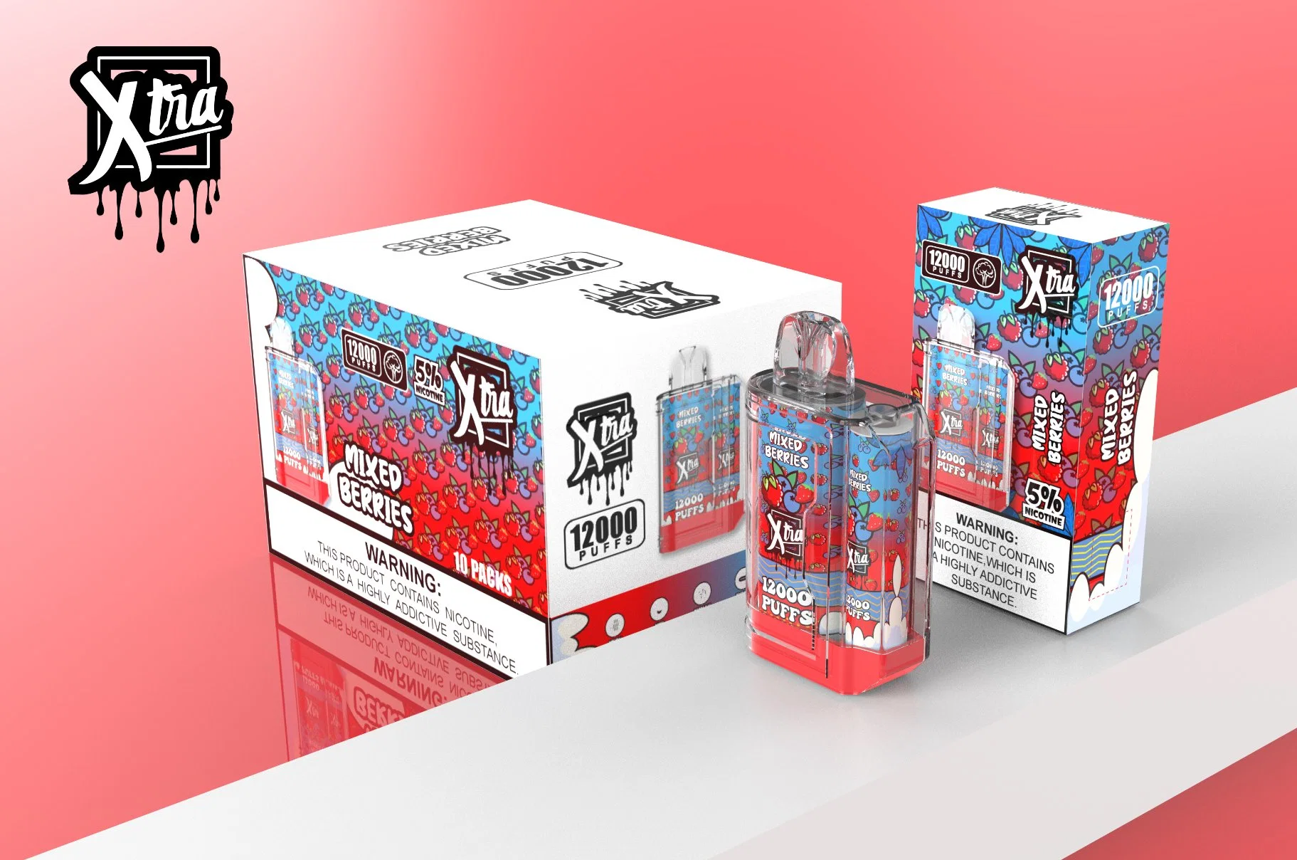 High Qality Hot Selling with Cheap Wholesale Price 2023 Vape Xtia 12000 Puffs 0% 2% 5% Nicotine Disposable Vape 12000 High Capacity E-Liquid